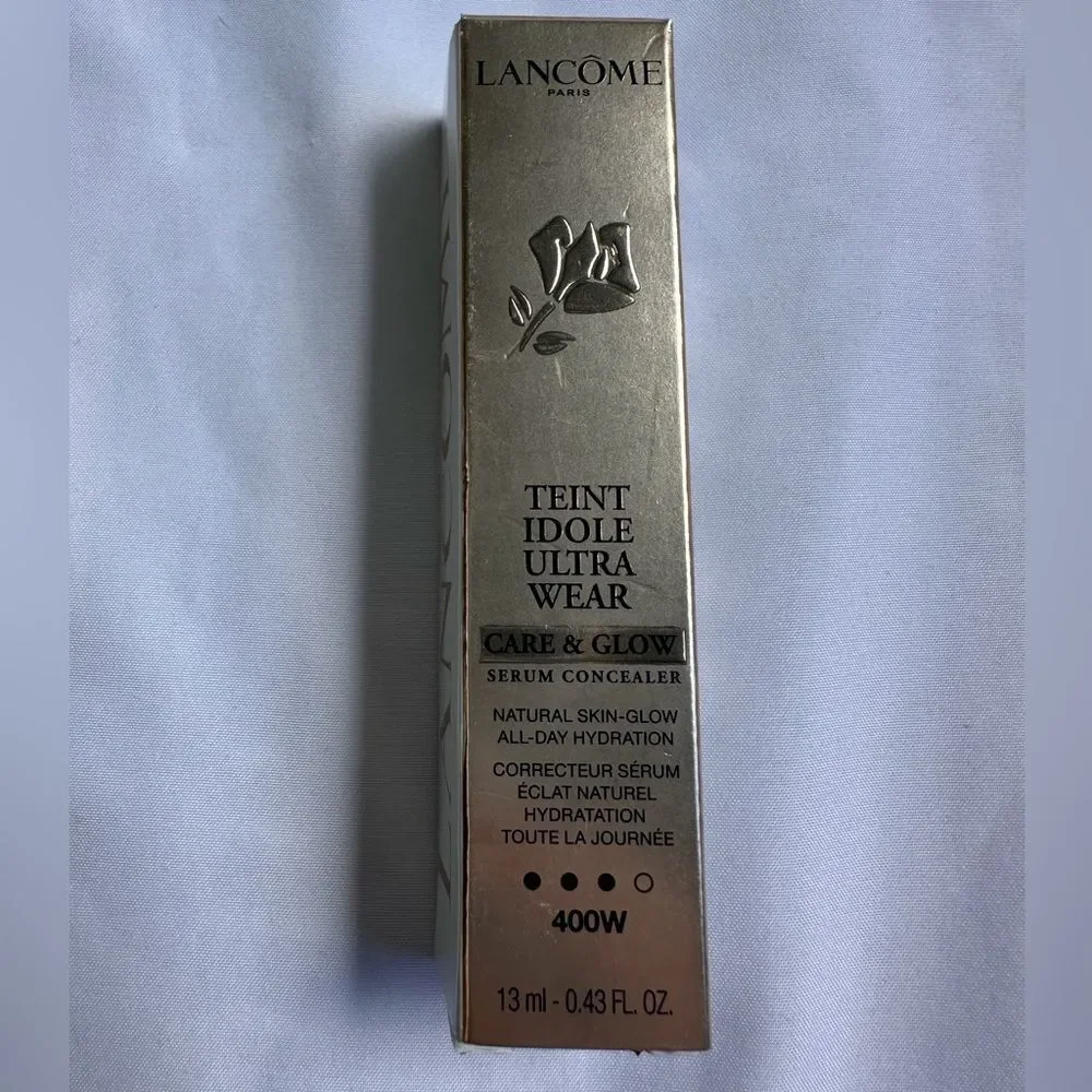 400W Lancôme Teint Idole Ultra Wear Care & Glow Serum Concealer 0.43 oz New Box